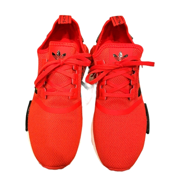 Adidas NMD R1 Women's Athletic Sneakers Red - Picture 5 of 16